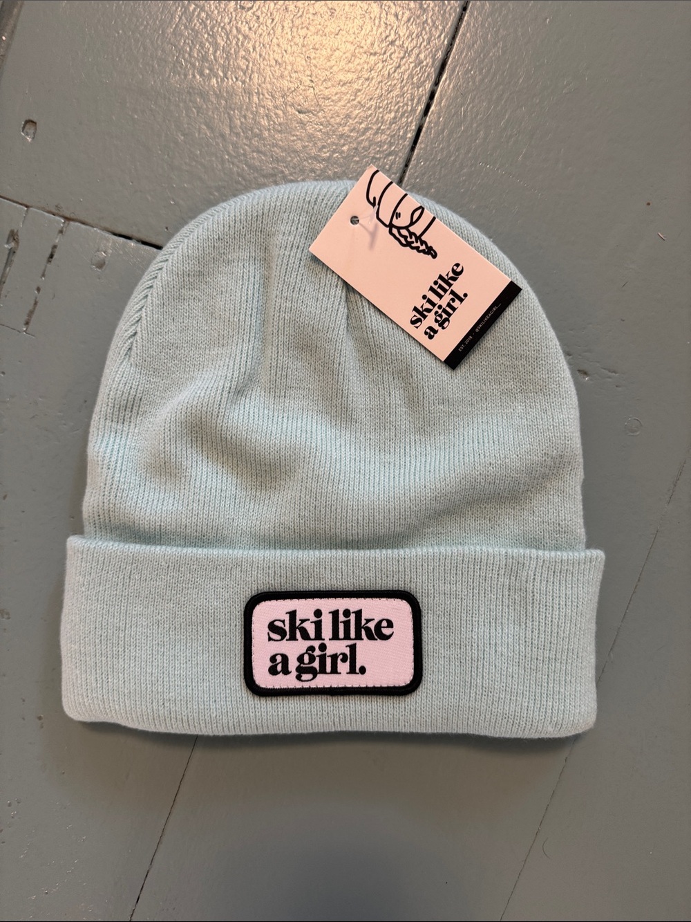 NWT arctic patch hat Beanie ski like a girl